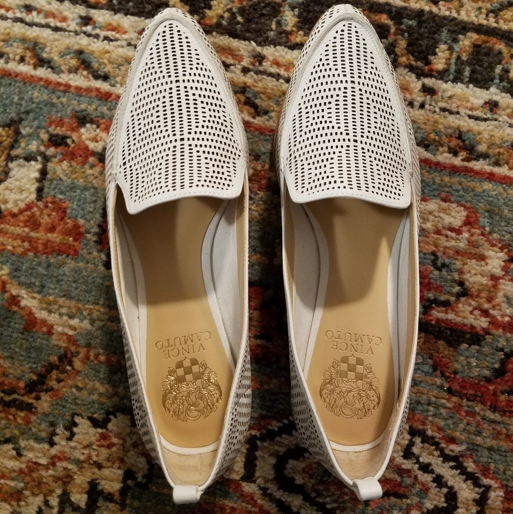 Vince Camuto Perforated Leather Flats